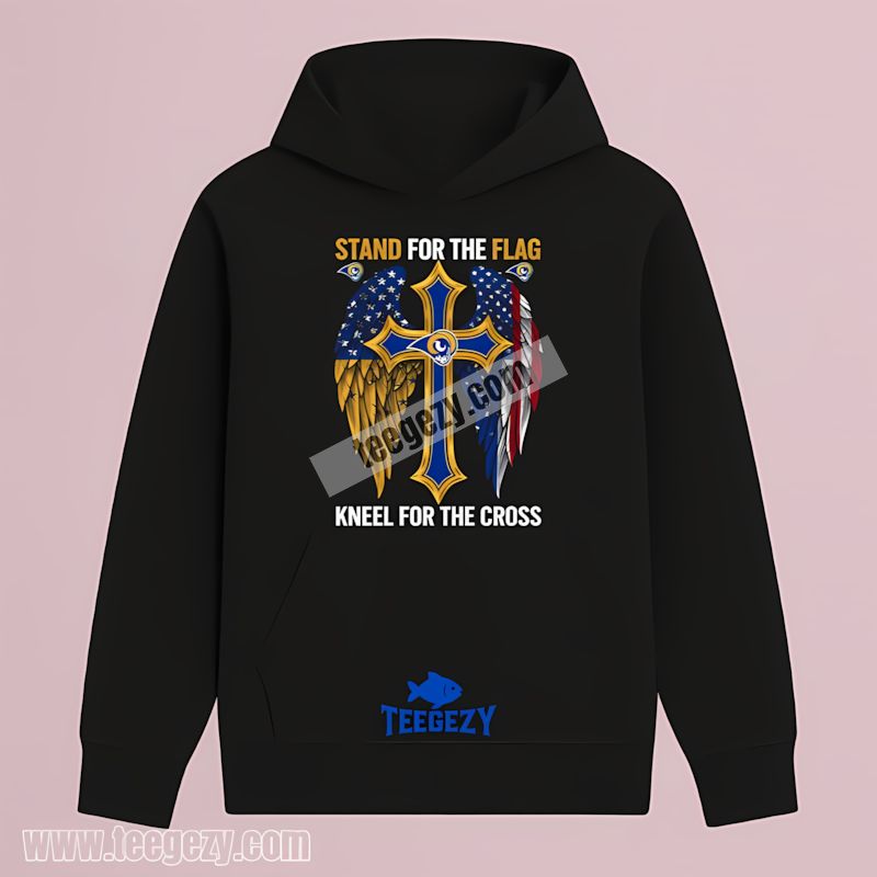 Stand For Flag Cross Los Angeles Rams Statement Hoodie Stand For Flag Cross Los Angeles Rams Statement Hoodie
