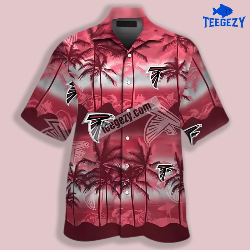 Summer Coconut Red Atlanta Falcons Crazy Hawaiian Shirt Summer Coconut Red Atlanta Falcons Crazy Hawaiian Shirt