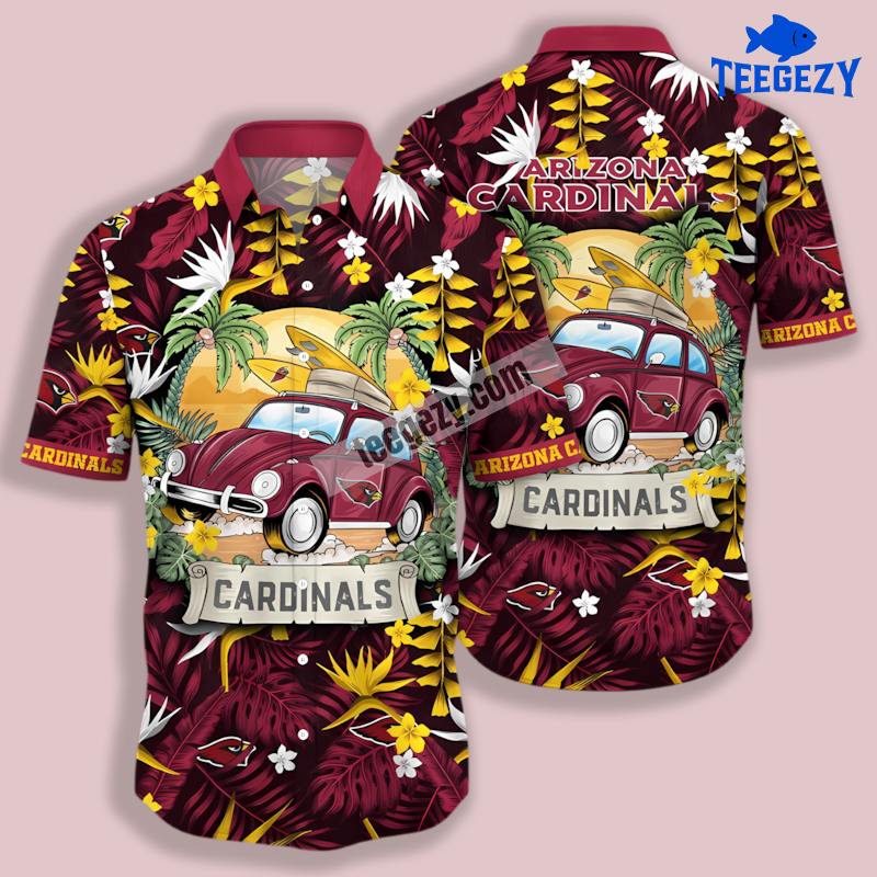 Summer Vacation Red Arizona Cardinals Unique Hawaiian Shirt Summer Vacation Red Arizona Cardinals Unique Hawaiian Shirt