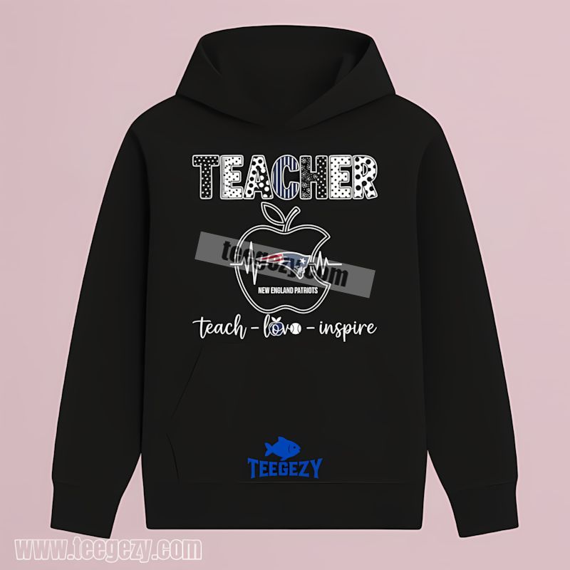 Teacher Apple Inspire Custom New England Patriots Mens THoodie Teacher Apple Inspire Custom New England Patriots Mens THoodie