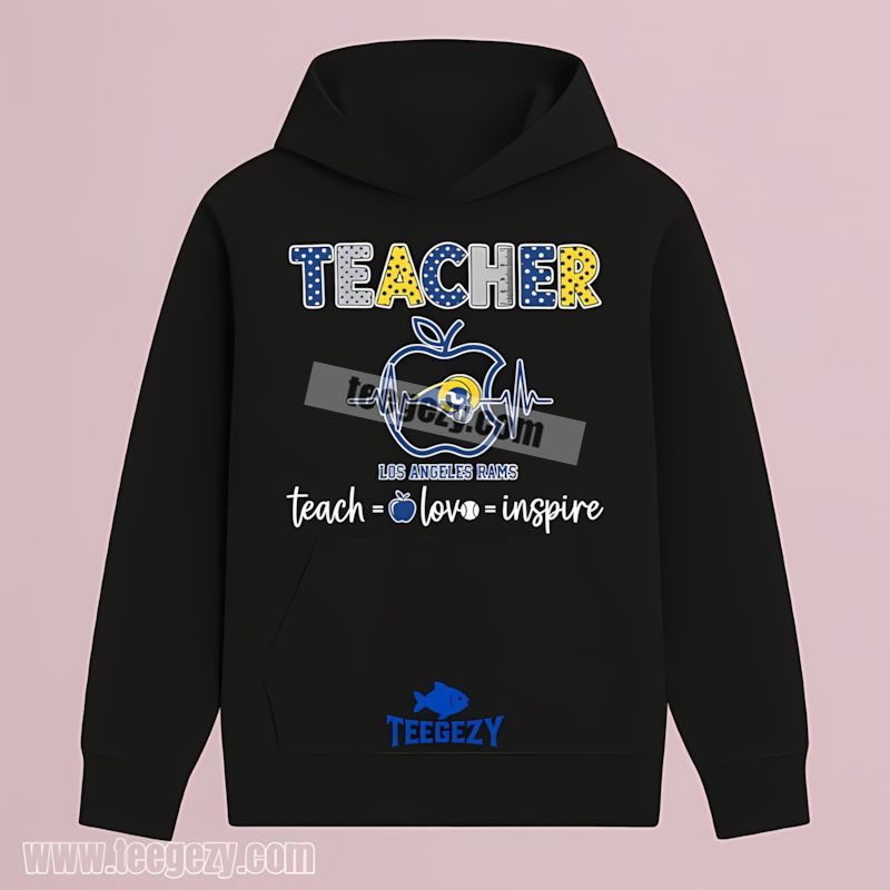 Teacher Apple Inspire Los Angeles Rams Retro Hoodie Teacher Apple Inspire Los Angeles Rams Retro Hoodie