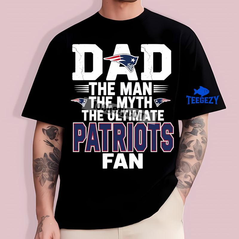 The Man The Myth Fan Dad New England Patriots Retro T-Shirt The Man The Myth Fan Dad New England Patriots Retro T-Shirt