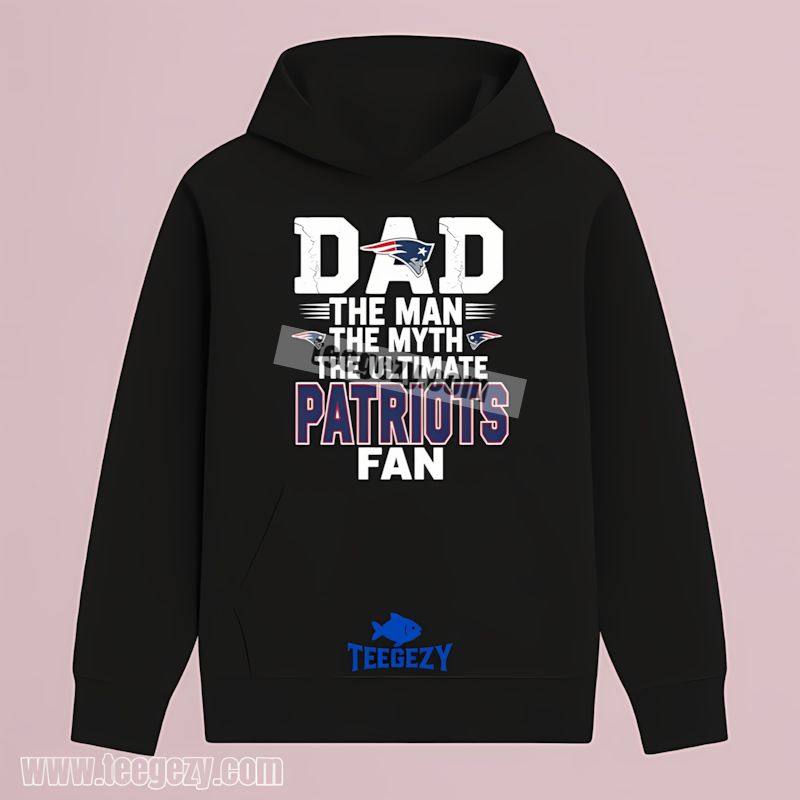The Man The Myth Fan Dad New England Patriots Retro Hoodie The Man The Myth Fan Dad New England Patriots Retro Hoodie