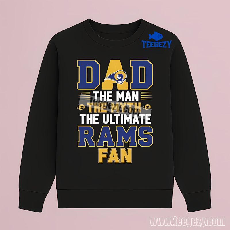 The Man The Myth The Fan Los Angeles Rams Dad Long Sleeve The Man The Myth The Fan Los Angeles Rams Dad Long Sleeve