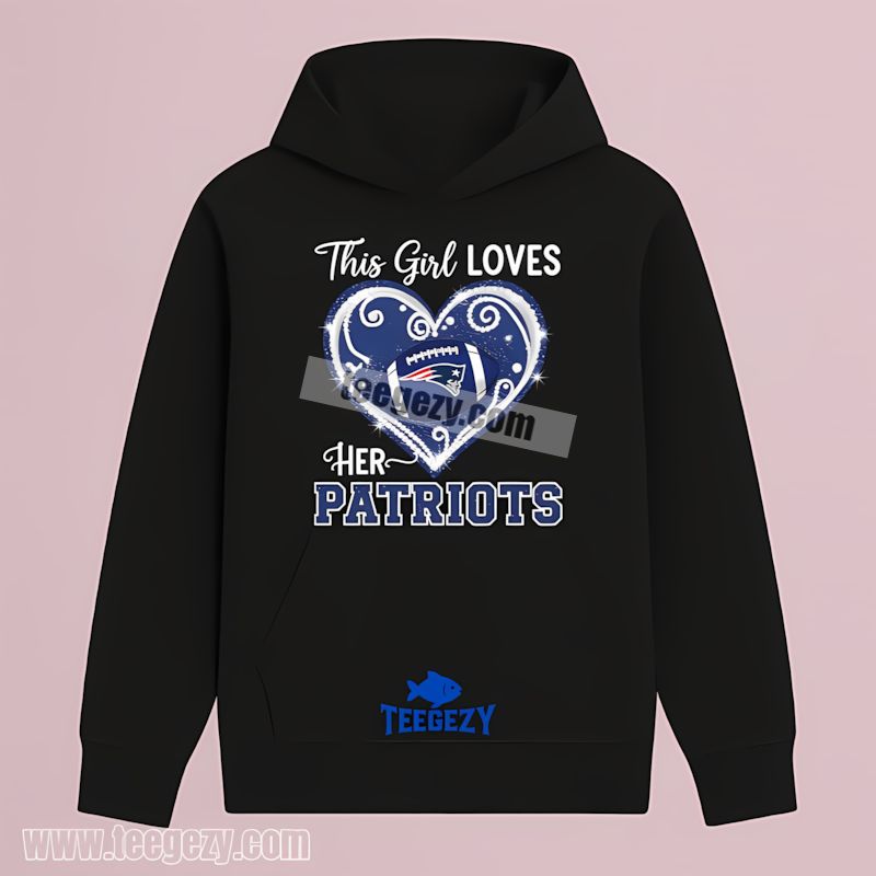 This Girl Loves Her New England Patriots Mens Graphic Hoodie This Girl Loves Her New England Patriots Mens Graphic Hoodie