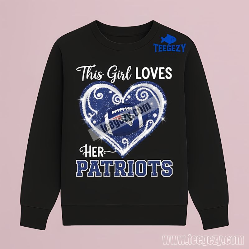 This Girl Loves Her New England Patriots Mens Graphic Long Sleeve This Girl Loves Her New England Patriots Mens Graphic Long Sleeve