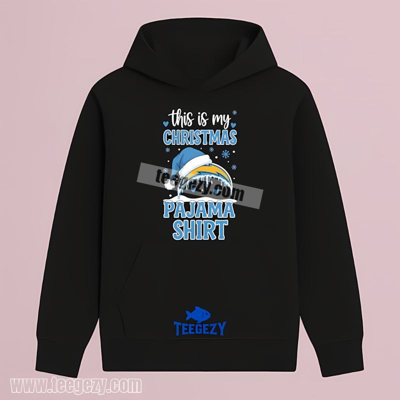 This Is My Christmas Pajama Los Angeles Chargers Graphic Hoodie This Is My Christmas Pajama Los Angeles Chargers Graphic Hoodie