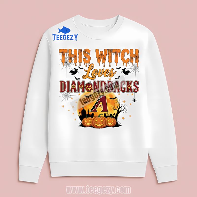 This Witch Loves Arizona Diamondbacks Halloween Retro Long Sleeve This Witch Loves Arizona Diamondbacks Halloween Retro Long Sleeve