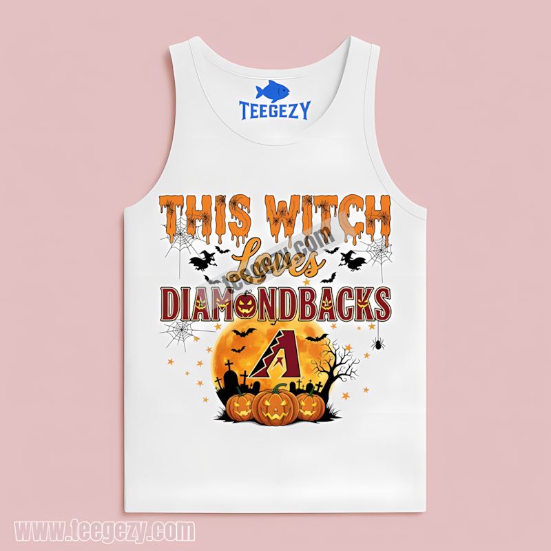 This Witch Loves Arizona Diamondbacks Halloween Retro Tanktop This Witch Loves Arizona Diamondbacks Halloween Retro Tanktop