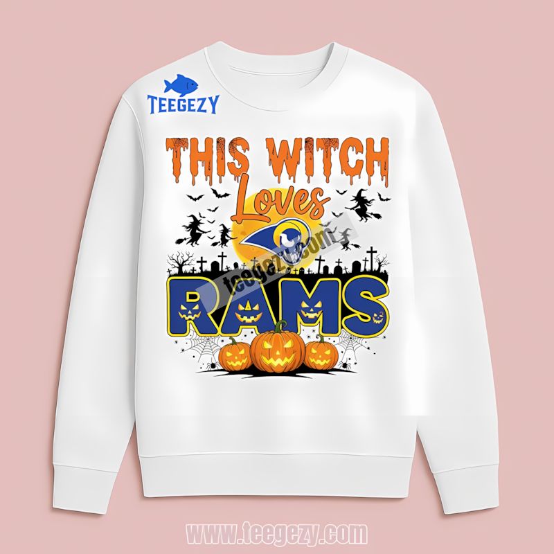 This Witch Loves Los Angeles Rams Halloween Best TLong Sleeve For Men This Witch Loves Los Angeles Rams Halloween Best TLong Sleeve For Men