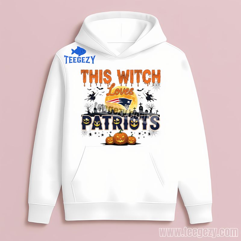 This Witch Loves New England Patriots Halloween Hoodie Printing This Witch Loves New England Patriots Halloween Hoodie Printing