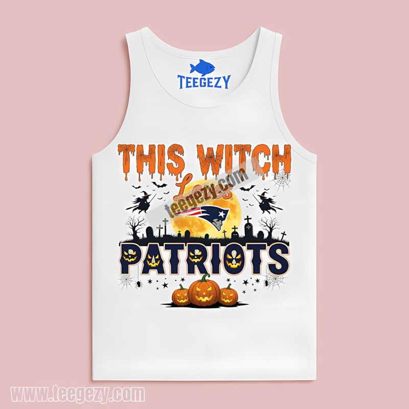This Witch Loves New England Patriots Halloween Tanktop Printing This Witch Loves New England Patriots Halloween Tanktop Printing