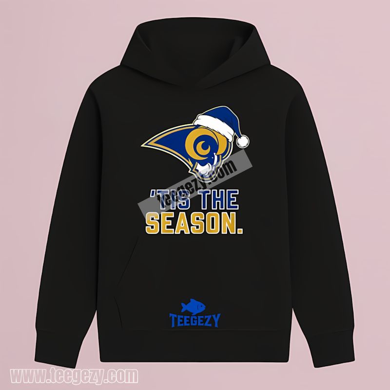 Tis The Season Holiday Los Angeles Rams Graphic THoodie Tis The Season Holiday Los Angeles Rams Graphic THoodie
