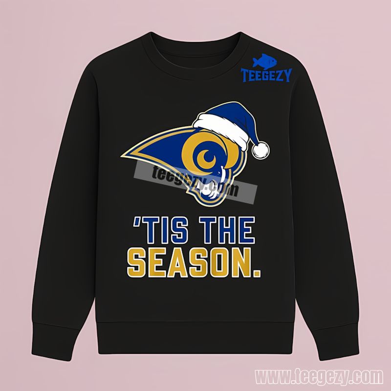 Tis The Season Holiday Los Angeles Rams Graphic TLong Sleeve Tis The Season Holiday Los Angeles Rams Graphic TLong Sleeve