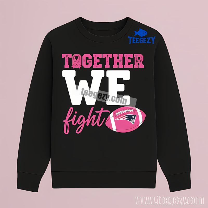Together We Fight Cancer Awareness New England Patriots Cheap Custom TLong Sleeve Together We Fight Cancer Awareness New England Patriots Cheap Custom TLong Sleeve
