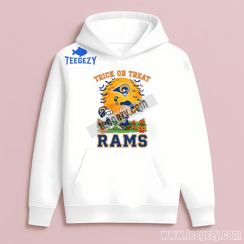 Trick Or Treat With Charlie Brown Los Angeles Rams Hoodie Trick Or Treat With Charlie Brown Los Angeles Rams Hoodie
