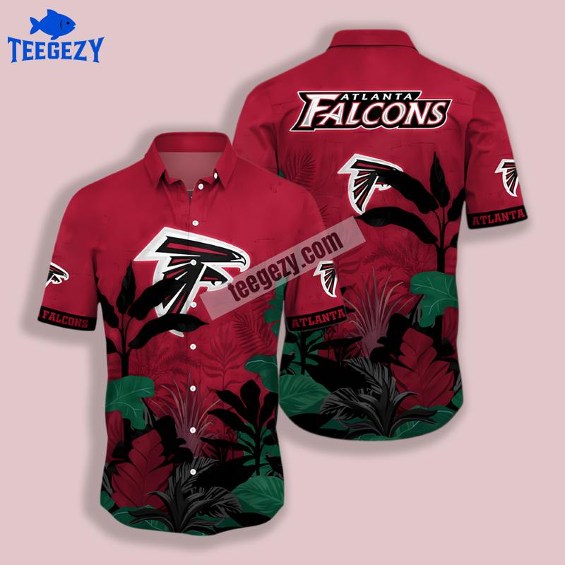 Tropical Banana Tree Red Atlanta Falcons Hawaiian Theme Shirt Tropical Banana Tree Red Atlanta Falcons Hawaiian Theme Shirt