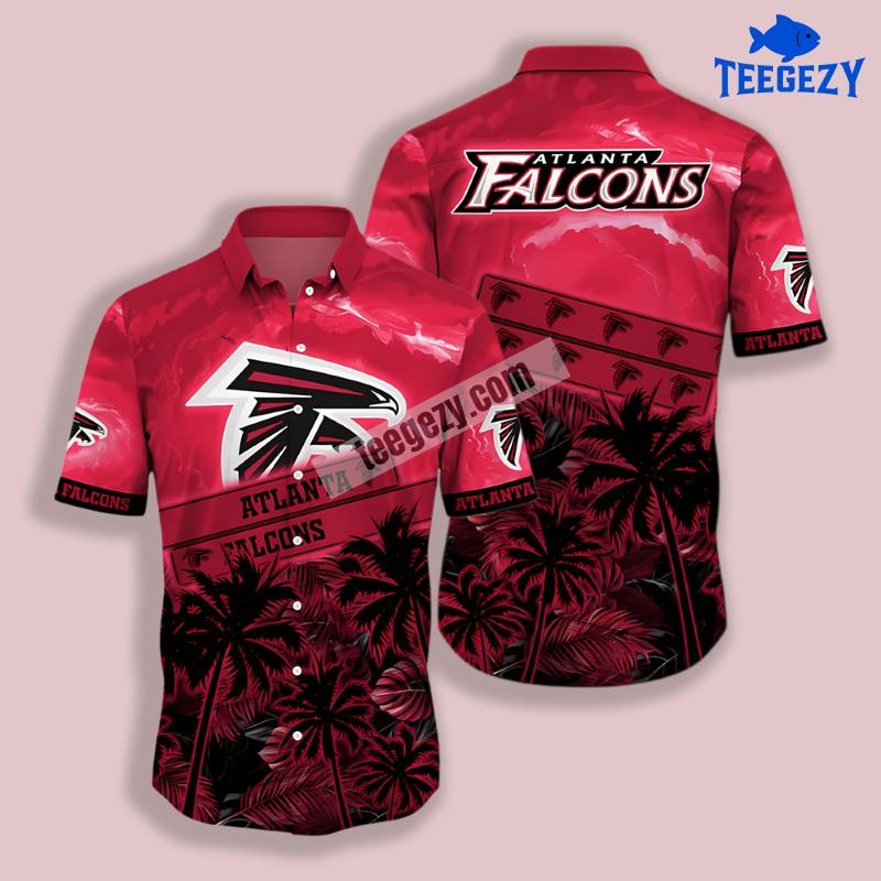 Tropical Coconut Red Atlanta Falcons Unique Hawaiian Shirt Tropical Coconut Red Atlanta Falcons Unique Hawaiian Shirt