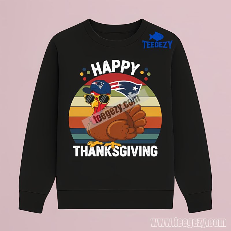 Turkey Graphic Long Sleeve For Men New England Patriots Color Shirt Turkey Graphic Long Sleeve For Men New England Patriots Color Shirt