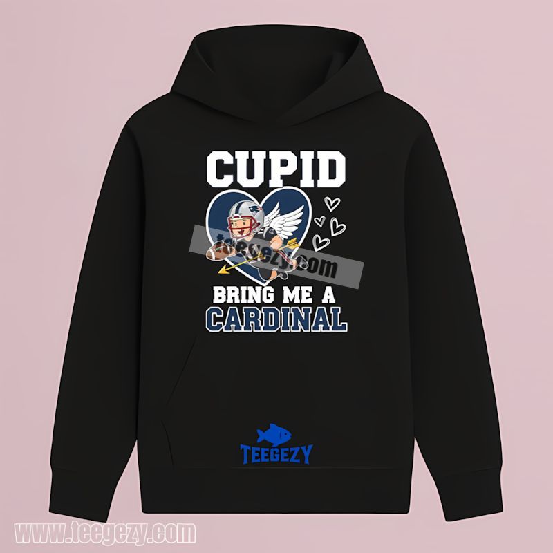 Valentines Cupid Cardinal New England Patriots Crewneck Hoodie Valentines Cupid Cardinal New England Patriots Crewneck Hoodie