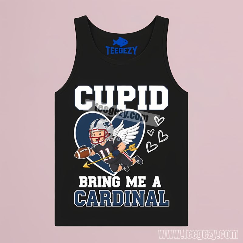 Valentines Cupid Cardinal New England Patriots Crewneck Tanktop Valentines Cupid Cardinal New England Patriots Crewneck Tanktop
