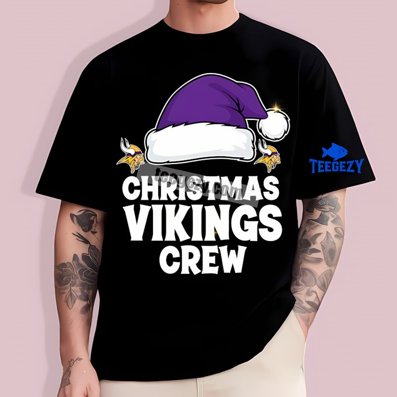 Vikings Crew Christmas Adults Minnesota Vikings T-Shirt Vikings Crew Christmas Adults Minnesota Vikings T-Shirt