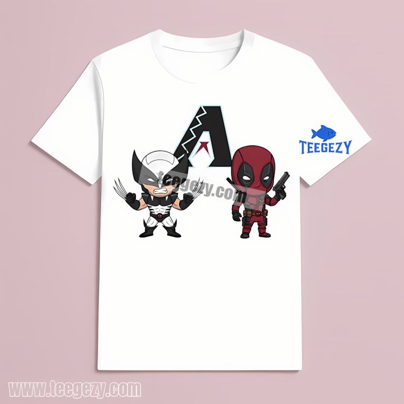 Wolverine Deadpool Crossover Arizona Diamondbacks Trendy T-Shirt Wolverine Deadpool Crossover Arizona Diamondbacks Trendy T-Shirt