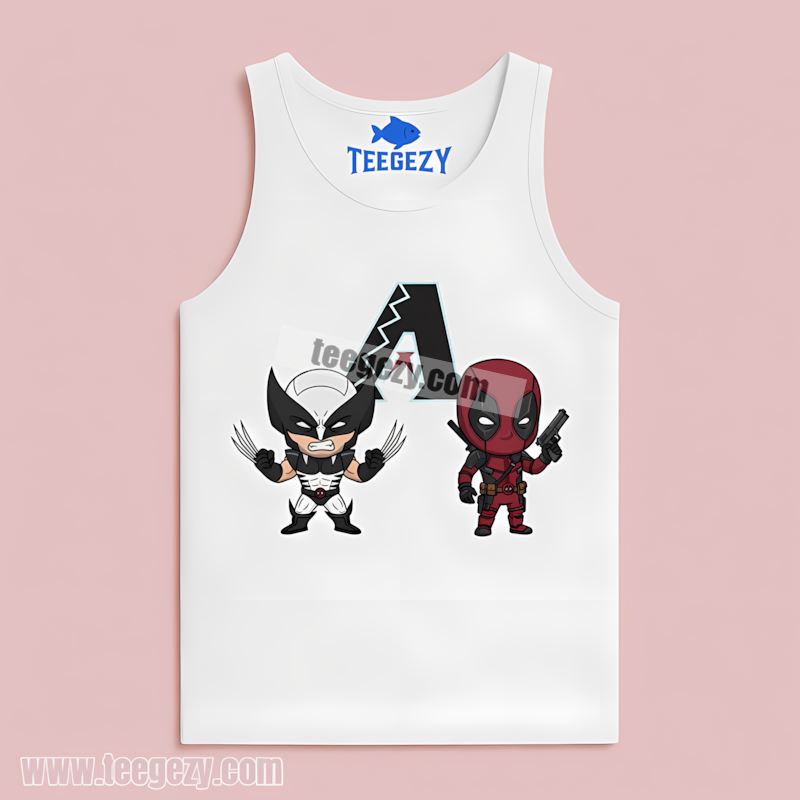 Wolverine Deadpool Crossover Arizona Diamondbacks Trendy Tanktop Wolverine Deadpool Crossover Arizona Diamondbacks Trendy Tanktop