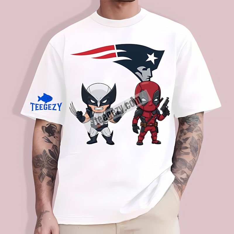 Wolverine Deadpool Hero New England Patriots All Day T-Shirt Wolverine Deadpool Hero New England Patriots All Day T-Shirt