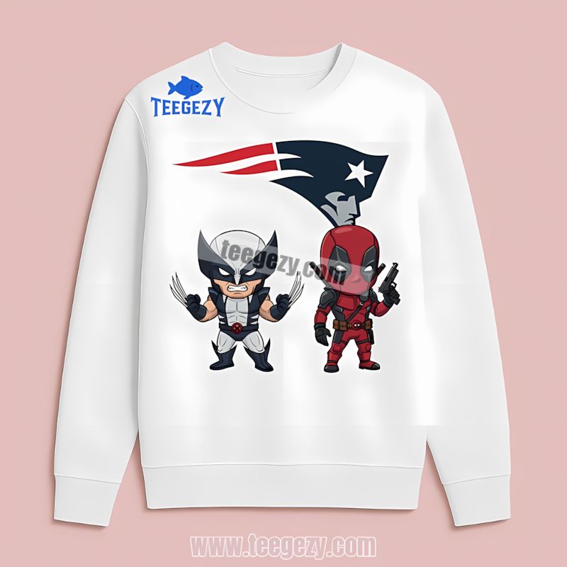 Wolverine Deadpool Hero New England Patriots All Day Long Sleeve Wolverine Deadpool Hero New England Patriots All Day Long Sleeve