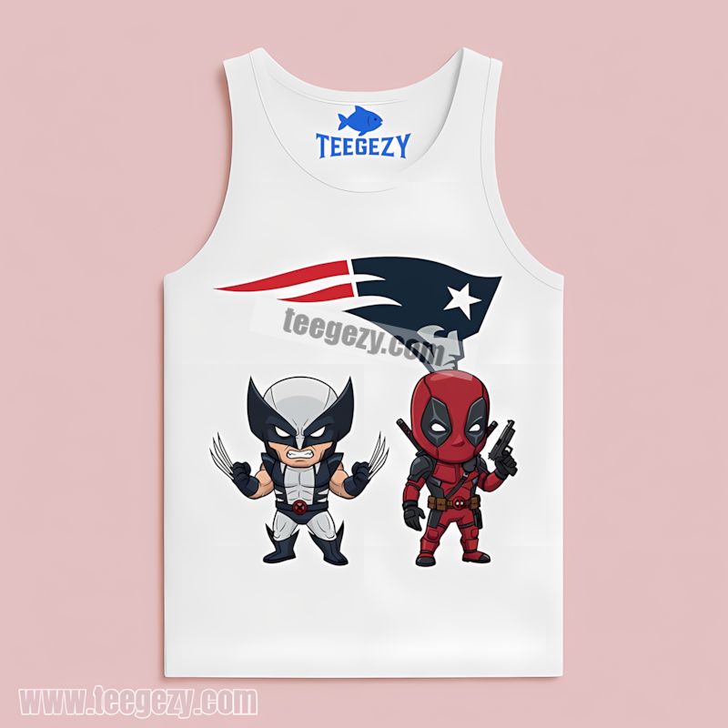 Wolverine Deadpool Hero New England Patriots All Day Tanktop Wolverine Deadpool Hero New England Patriots All Day Tanktop