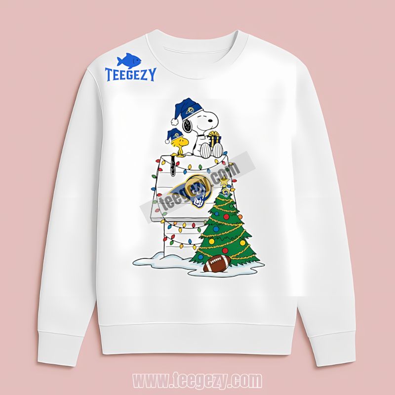 Woodstock Christmas Snoopy Los Angeles Rams Long Sleeve Woodstock Christmas Snoopy Los Angeles Rams Long Sleeve