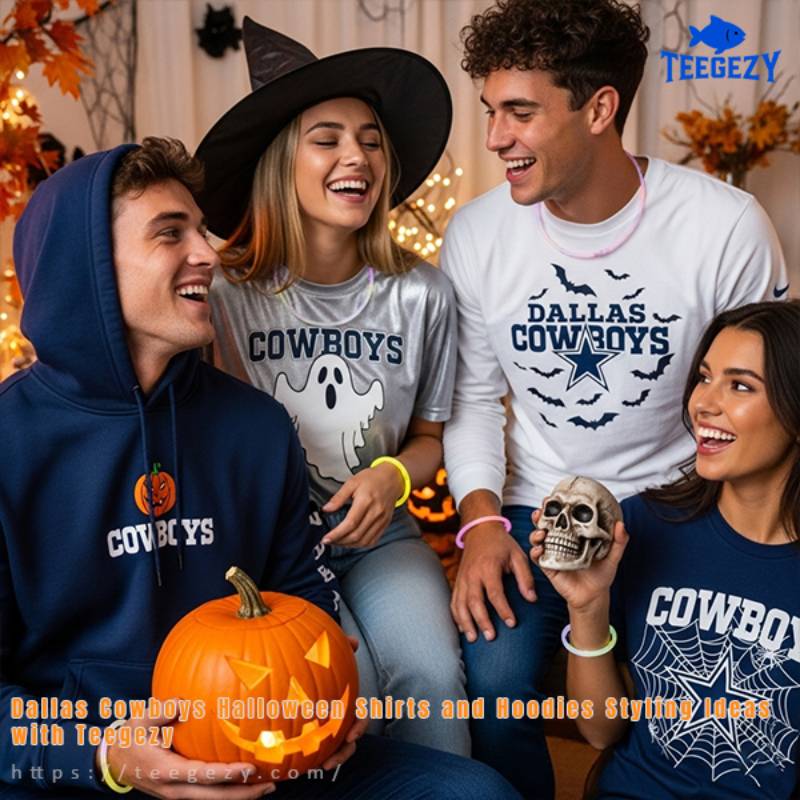 Dallas Cowboys Halloween Shirts and Hoodies Styling Ideas with Teegezy