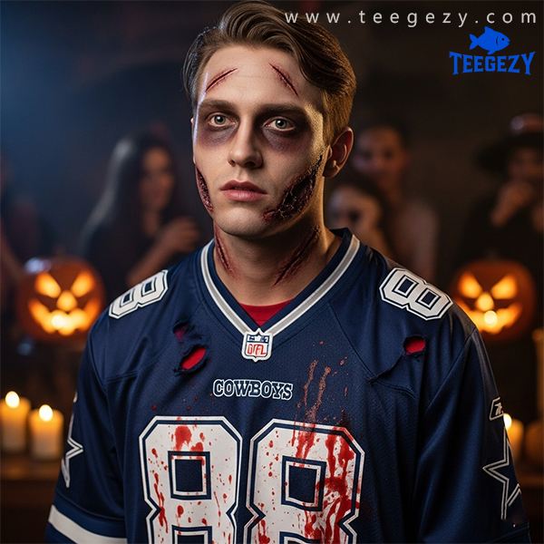 Dallas Cowboys Zombie Halloween Outfit Dallas Cowboys Zombie Halloween Outfit