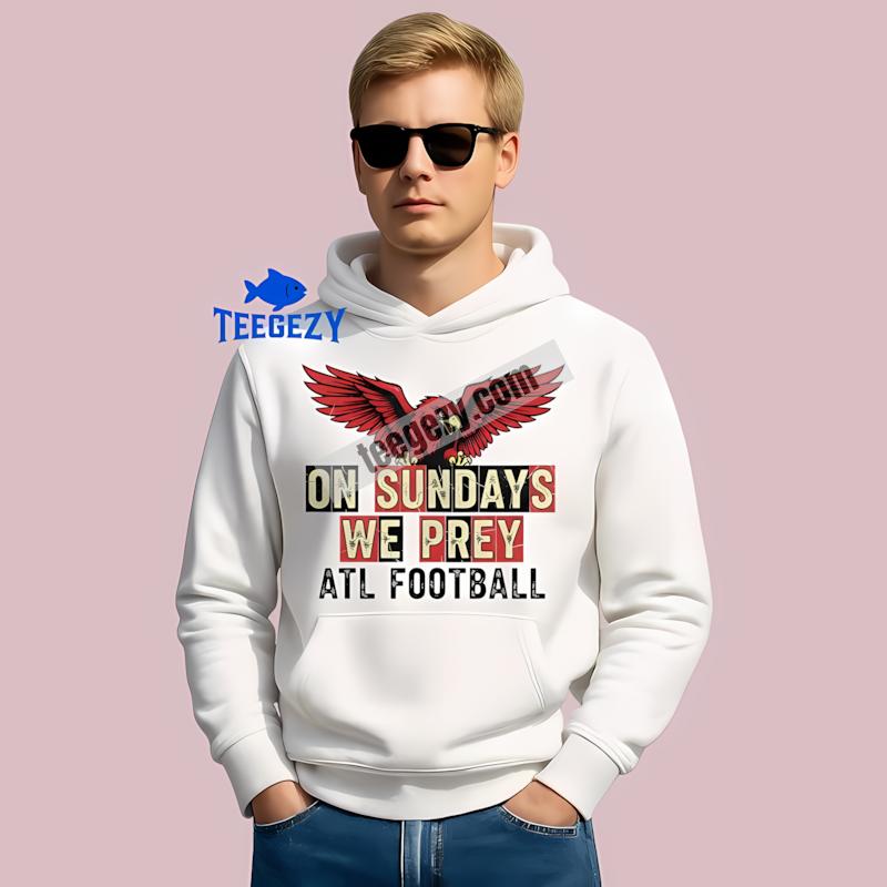 Atlanta Falcons On Sundays We Prey Retro Hoodie Atlanta Falcons On Sundays We Prey Retro Hoodie