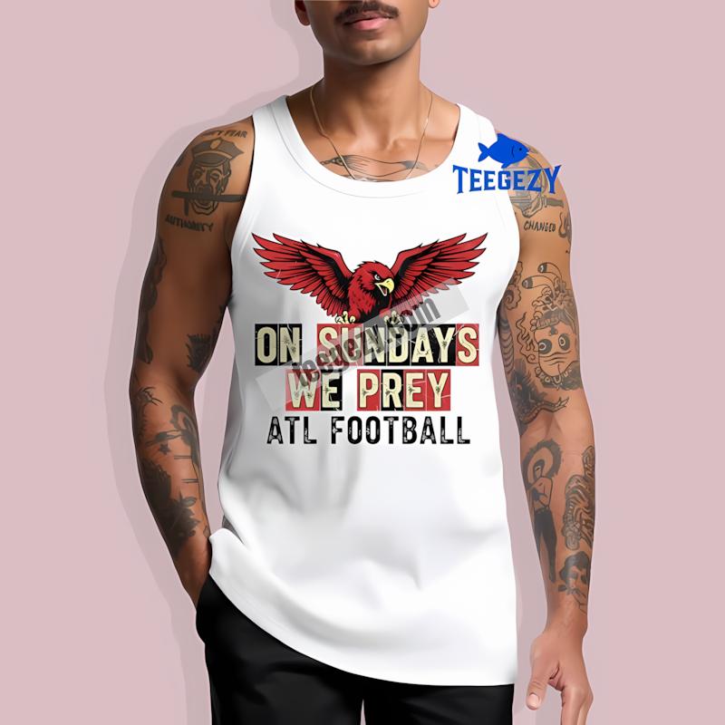 Atlanta Falcons On Sundays We Prey Retro Tanktop Atlanta Falcons On Sundays We Prey Retro Tanktop