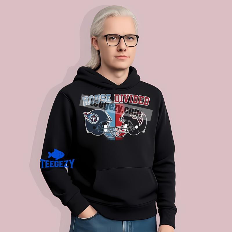 Atlanta Falcons Vs Tennessee Titans House Divided Hoodie Atlanta Falcons Vs Tennessee Titans House Divided Hoodie