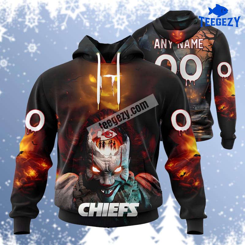 Badut Mematikan Kansas City Chiefs Personalized Black Puff Print 3D Hoodie Badut Mematikan Kansas City Chiefs Personalized Black Puff Print 3D Hoodie