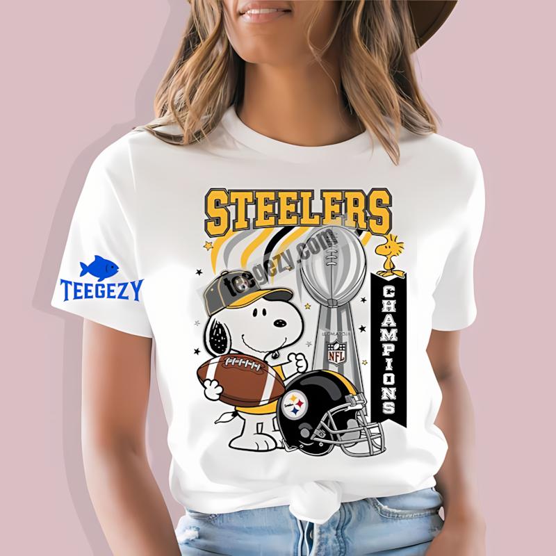 Celebration Pittsburgh ST-Shirtlers Snoopy Champions Dri Fit Shirt Celebration Pittsburgh ST-Shirtlers Snoopy Champions Dri Fit Shirt