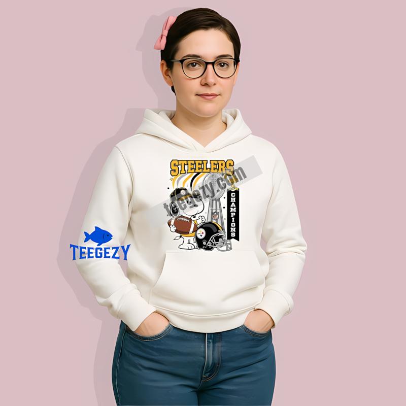 Celebration Pittsburgh SHoodielers Snoopy Champions Dri Fit Shirt Celebration Pittsburgh SHoodielers Snoopy Champions Dri Fit Shirt