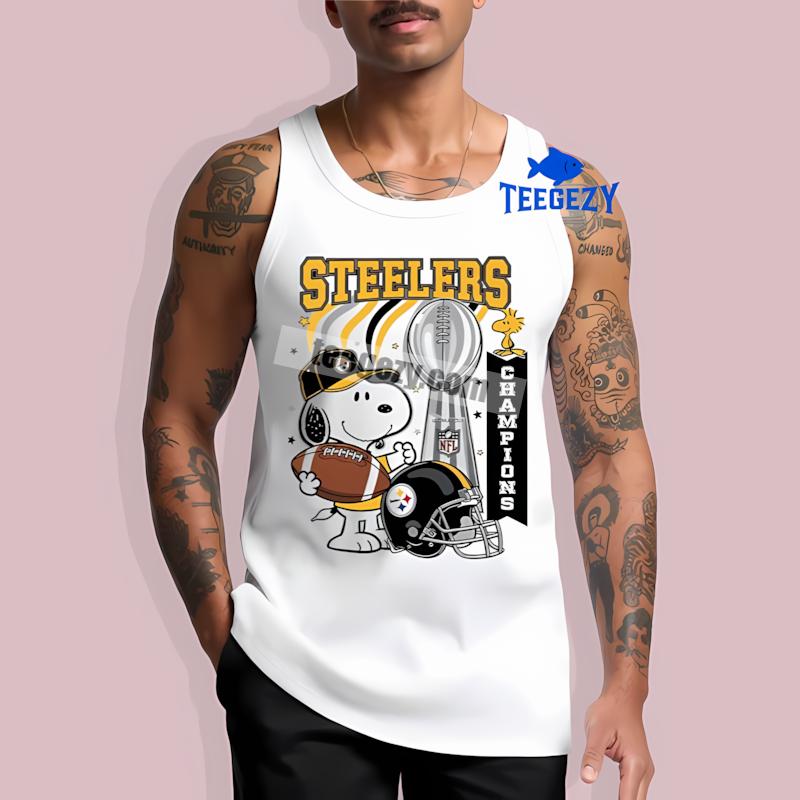 Celebration Pittsburgh STanktoplers Snoopy Champions Dri Fit Shirt Celebration Pittsburgh STanktoplers Snoopy Champions Dri Fit Shirt