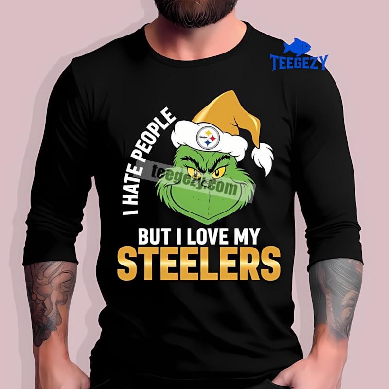 Christmas Grinch Pittsburgh SLong Sleevelers Hate People But Love Shirt Christmas Grinch Pittsburgh SLong Sleevelers Hate People But Love Shirt