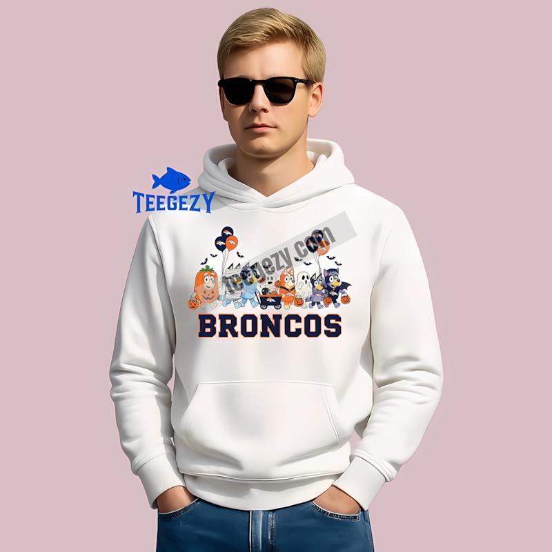 Denver Broncos Bluey Halloween Parade Costume Personalized Hoodie Denver Broncos Bluey Halloween Parade Costume Personalized Hoodie