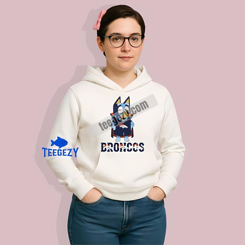 Denver Broncos Bluey Vampire Casual Graphic Hoodie Denver Broncos Bluey Vampire Casual Graphic Hoodie