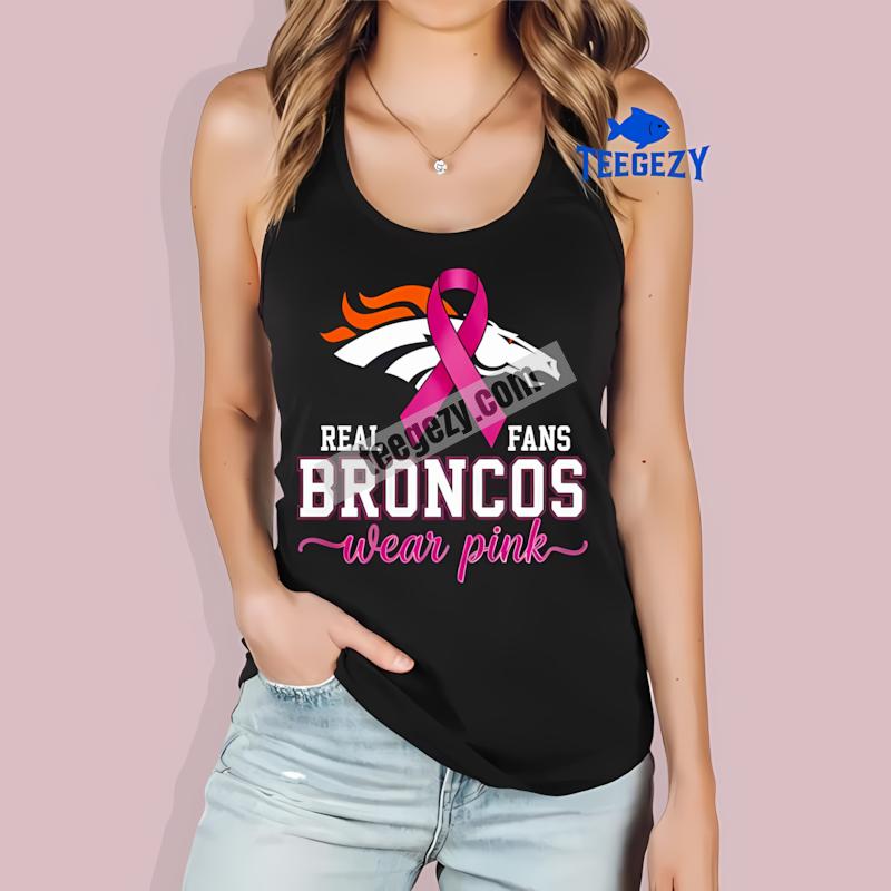 Denver Broncos Breast Cancer Awareness Fans Pink Tanktop Denver Broncos Breast Cancer Awareness Fans Pink Tanktop