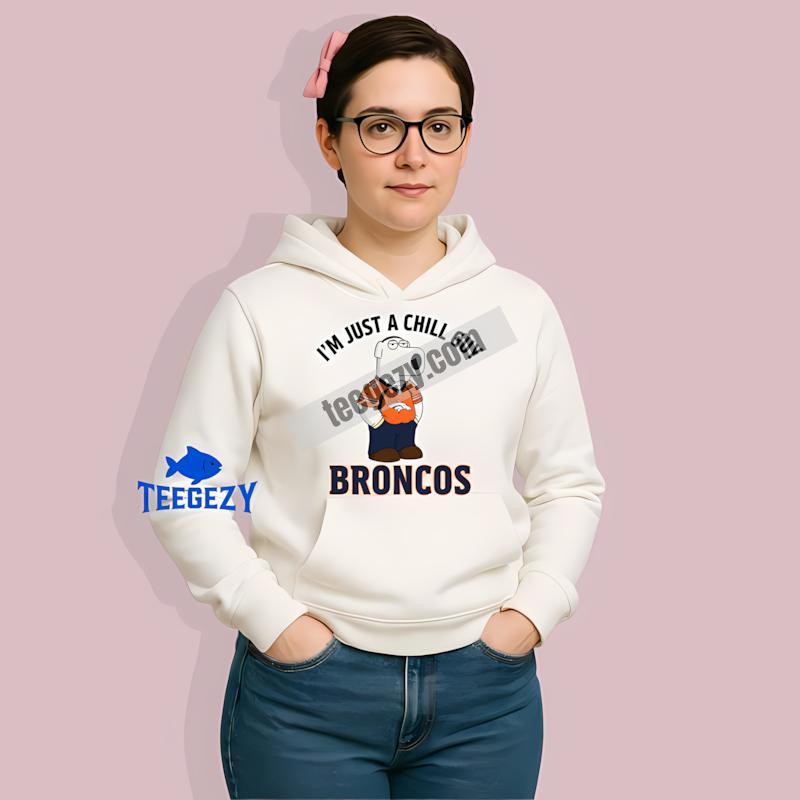 Denver Broncos Brian Griffin Chill Guy Funny Hoodie Denver Broncos Brian Griffin Chill Guy Funny Hoodie