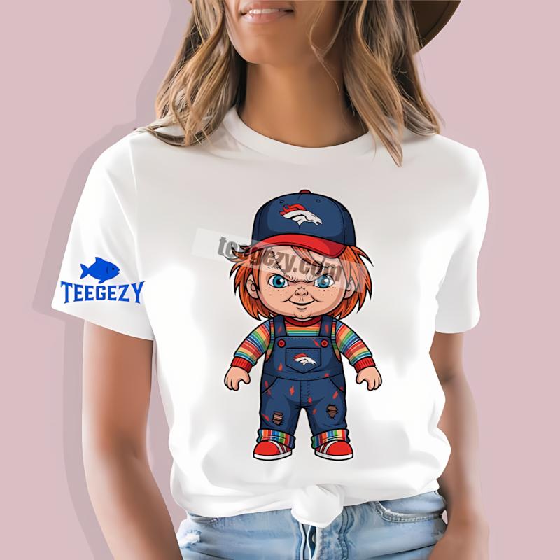 Denver Broncos Chucky Killer Halloween Graphic T-Shirt Denver Broncos Chucky Killer Halloween Graphic T-Shirt