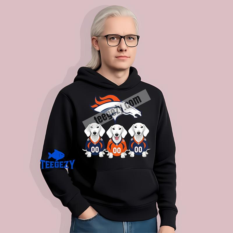 Denver Broncos Dachshund Dogs Soft Graphic Hoodie Denver Broncos Dachshund Dogs Soft Graphic Hoodie