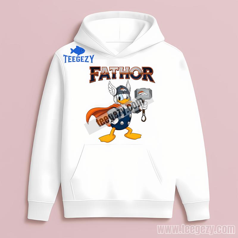 Denver Broncos Donald Duck Fathor All Day Hoodie Denver Broncos Donald Duck Fathor All Day Hoodie