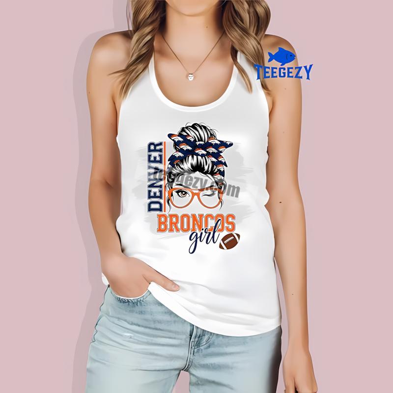 Denver Broncos Girl Fan Cheap Custom Tanktop Denver Broncos Girl Fan Cheap Custom Tanktop